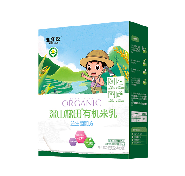 雅樂滋深山梯田有機(jī)米乳 益生菌配方 盒裝