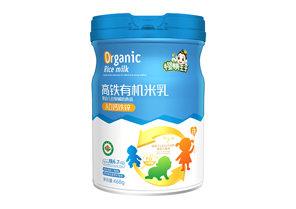 櫻桃王子高鐵有機米乳 AD鈣鐵鋅 聽裝