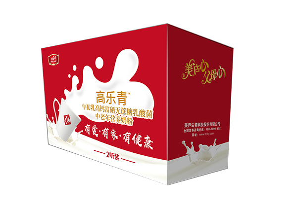 暢聰高樂青牛初乳高鈣富硒無蔗糖乳酸菌中老年營養(yǎng)奶粉2聽裝