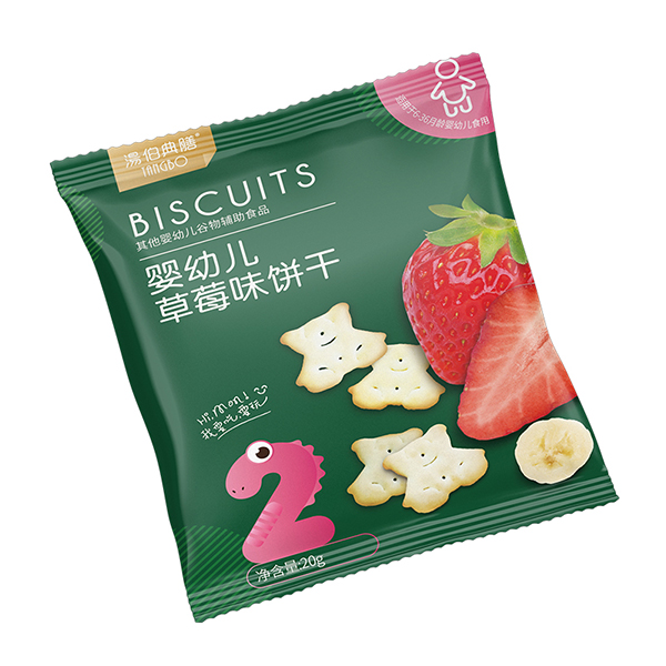 湯伯典膳嬰幼兒草莓味餅干袋裝20g