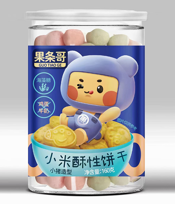 果條哥小米酥性餅干小豬造型