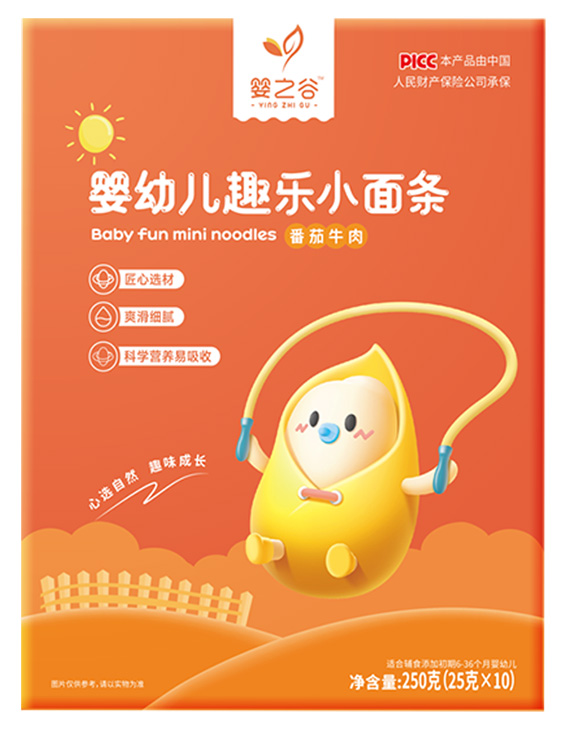 嬰之谷嬰幼兒趣樂(lè)小面條-番茄牛肉