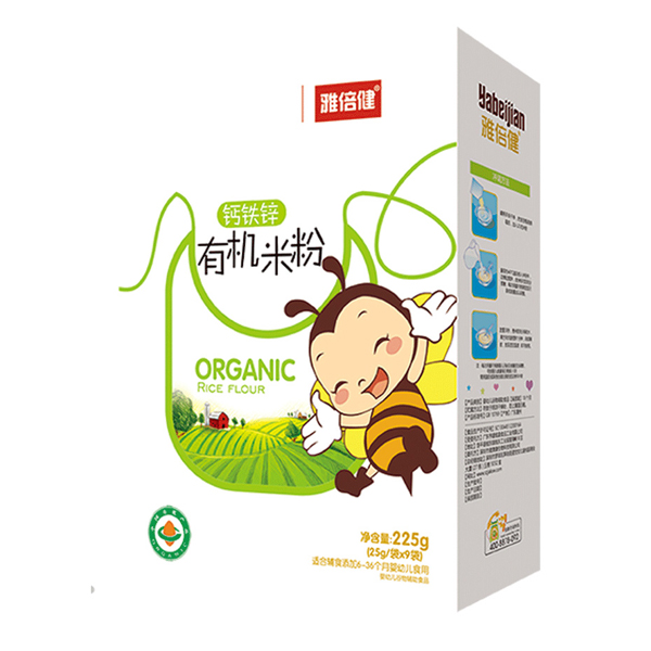 雅倍健有機米粉盒裝-鈣鐵鋅