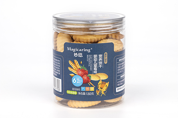 妙恩嬰幼兒草莓味營養(yǎng)餅干 毛毛蟲造型