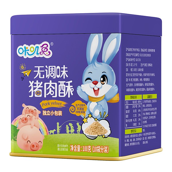 咔嘰兔無調味豬肉酥