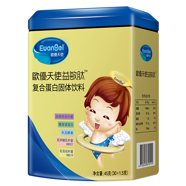歐優(yōu)天使益敏肽復合蛋白固體飲料