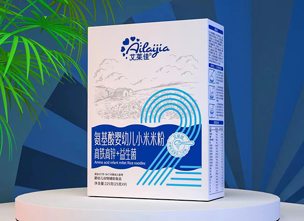 艾萊佳氨基酸嬰幼兒小米米粉 高鐵高鋅+益生菌 盒裝
