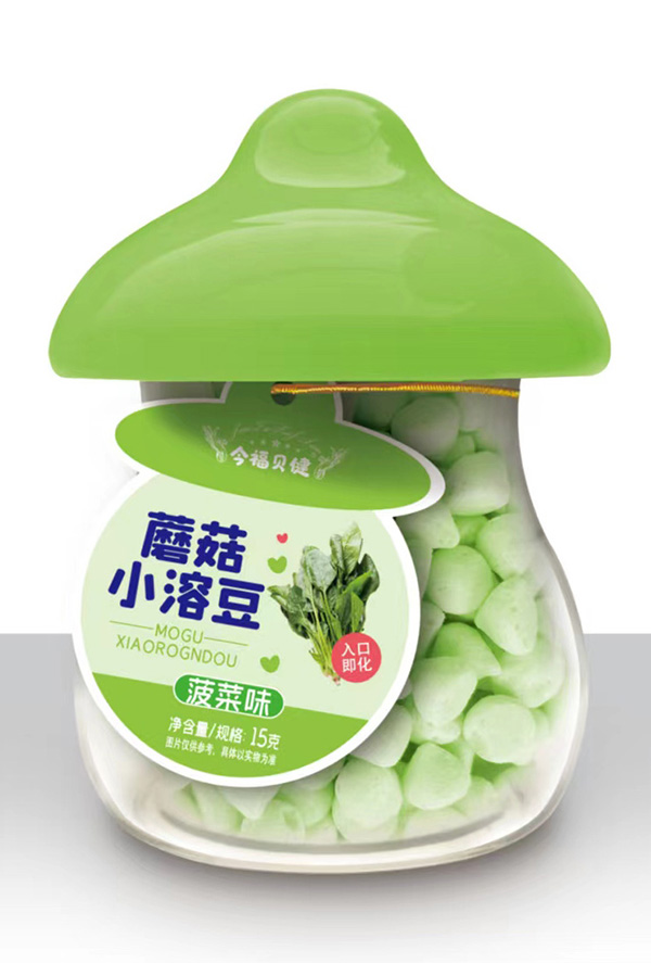 今福貝健蘑菇小溶豆-菠菜味