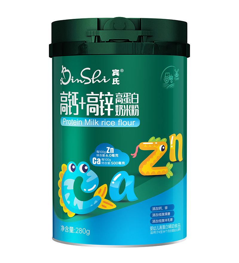 賓氏高鈣+高鋅高蛋白奶米粉