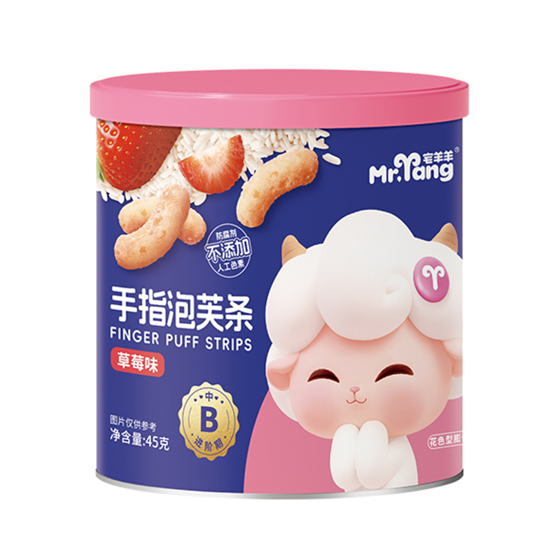 宅羊羊手指泡芙條草莓味