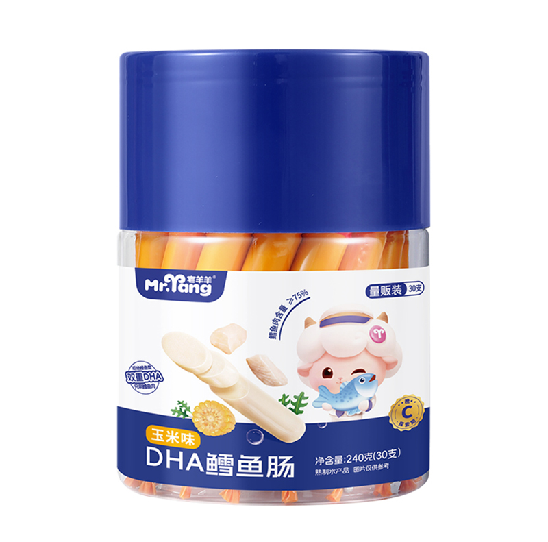 宅羊羊DHA鱈魚腸玉米味30支