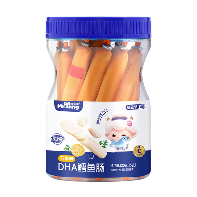 宅羊羊DHA鱈魚腸玉米味15支