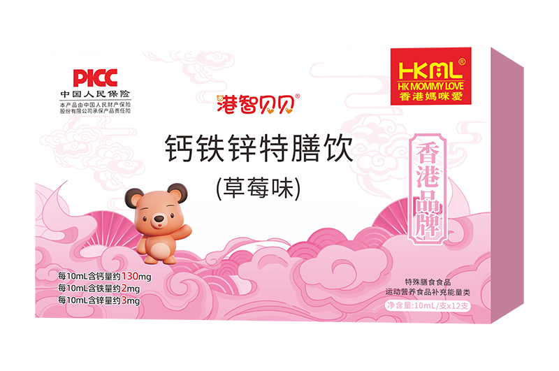 香港媽咪愛(ài)港智貝貝鈣鐵鋅特膳飲(草莓味)