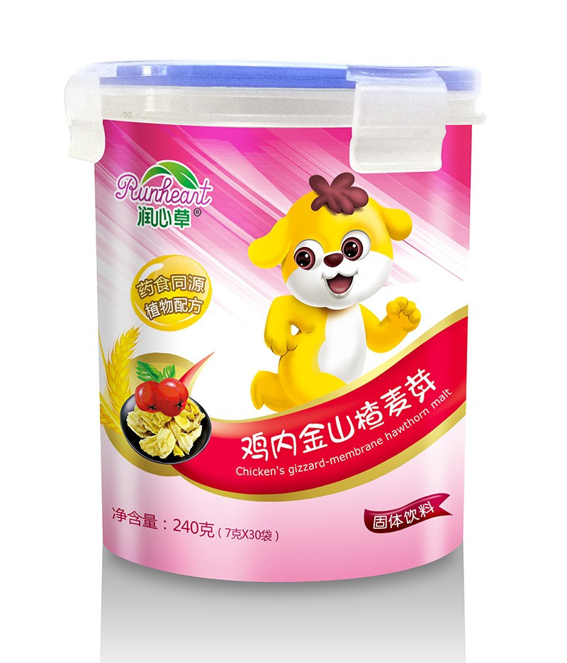 潤(rùn)心草雞內(nèi)金山楂麥芽固體飲料240克