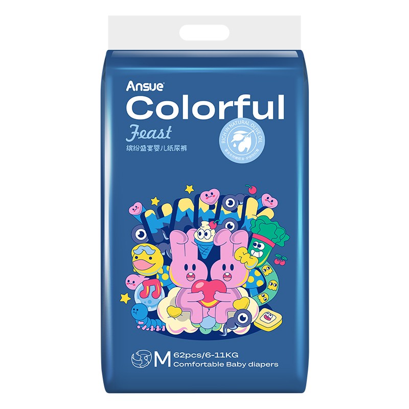 繽紛盛宴嬰兒紙尿褲M
