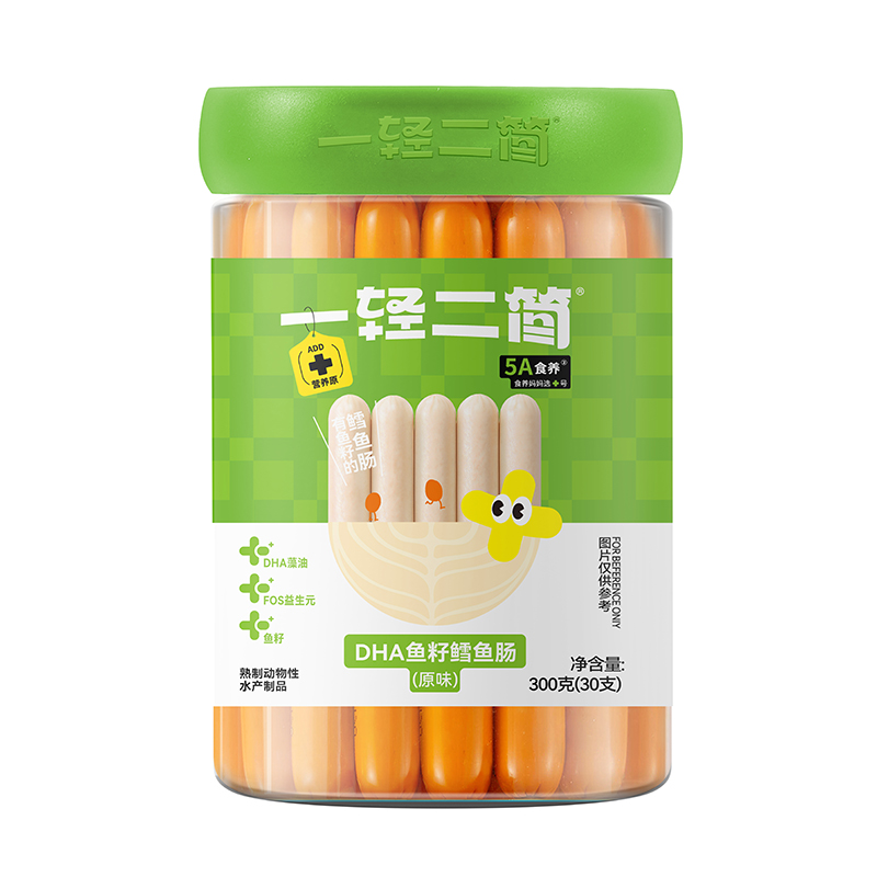 一輕二簡DHA魚籽鱈魚腸(原味)