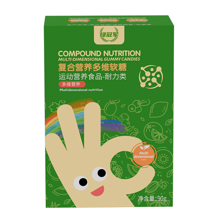百合康綠冠軍復合營養(yǎng)多維軟糖