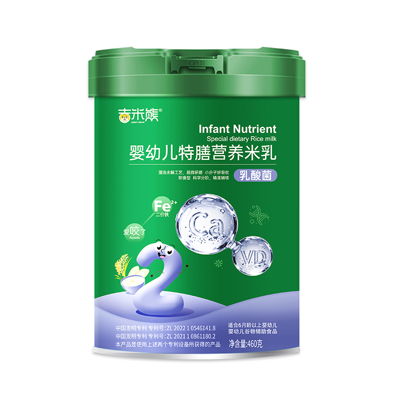 吉米熊嬰幼兒特膳有機營養(yǎng)米乳 乳酸菌 桶裝