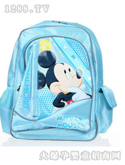 快樂(lè)6+1藍(lán)色米奇書(shū)包