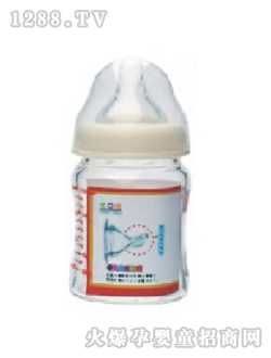 咪老鼠寬口徑晶鉆玻璃奶瓶