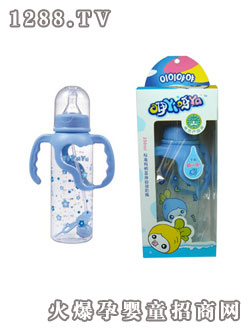 咿咿呀呀標(biāo)準(zhǔn)有柄直身自動(dòng)奶瓶250ml
