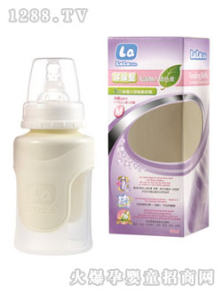 樂樂寶貝標(biāo)準(zhǔn)口徑食品級(jí)硅膠防脹氣奶瓶
