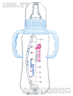 安心有柄自動(dòng)母乳實(shí)感大圓弧奶瓶