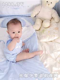 潤(rùn)嬰寶連體哈衣藍(lán)色