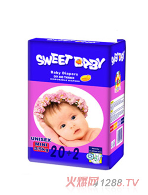 貝貝屋嬰兒紙尿褲M(mǎn)IN20+2PCS