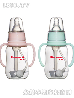 5安弧形防脹氣有耳自動PP奶瓶