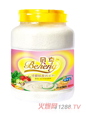 貝亨鈣鐵鋅營養(yǎng)米粉瓶裝