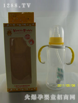 PP標口大葫蘆握把自動奶瓶300ML