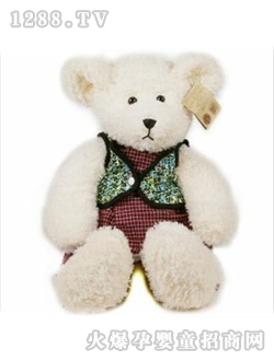 瑞奇比蒂泰迪熊格裙馬甲中號