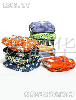 陽(yáng)光寶寶嬰兒印花牛仔尿褲