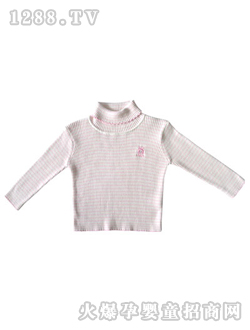 甜心小伙伴翻領(lǐng)毛線衫