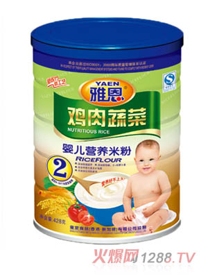 雅恩肌肉蔬菜yinge營養(yǎng)米粉428g