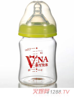 VNA金盾120ml弧形玻璃奶瓶