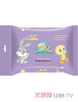 科靈清潔爽膚柔濕巾20p