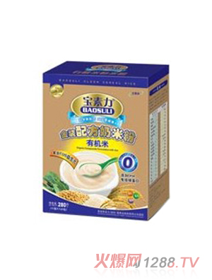 寶素力金裝有機(jī)奶米粉0段