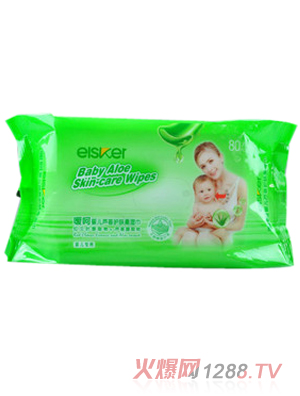 噯呵嬰兒蘆薈護膚柔濕巾（80片）