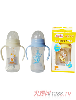 嬰健PP240ML寬口全自動雙柄中奶瓶