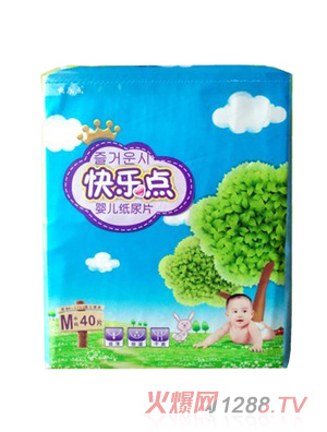快樂點超薄紙尿片中碼40片