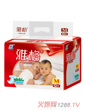 雅格yinge紙尿褲M(mǎn)12片