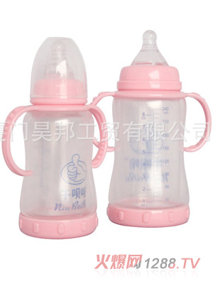 牛唄唄標(biāo)準(zhǔn)口徑自動(dòng)玻璃奶瓶