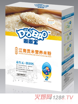 嘟嘟寶益生元+鐵鋅鈣營養(yǎng)米粉盒裝