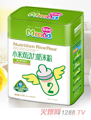 萌萌噠450克方鐵聽淮山薏米小米奶米粉