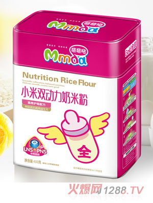 萌萌噠450克方鐵聽葛根護暢小米奶米粉