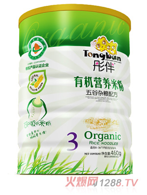 彤伴五谷雜糧有機(jī)米粉鐵聽(tīng)裝3段