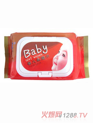 禾采80片啟封加蓋嬰兒淡香濕巾