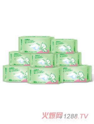 可親嬰兒護(hù)膚柔濕巾420片組合套裝